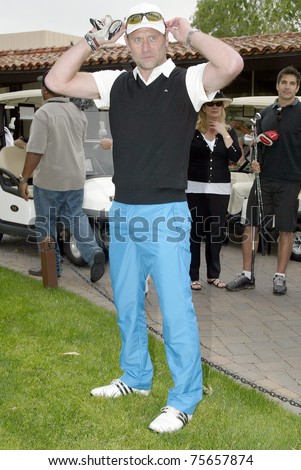 TARZANA, CA - APRIL 18: Jeffrey Nordling gets ready to head to the golf course at the 8th annual \