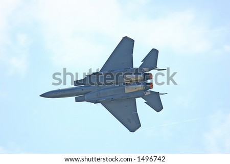 F15 E Strike Eagle Close Radius Turn