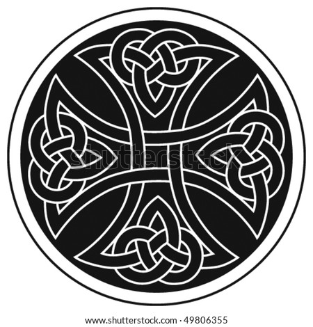 stock vector Vector celtic cross traditional ornament