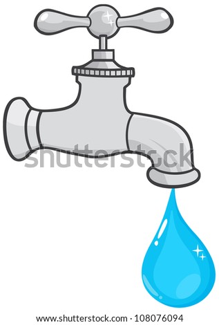 Water Faucet Cartoon