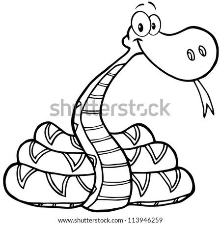 Snake Cartoon Character