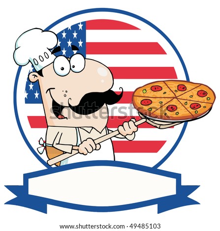 pizza clip art. A Pepperoni Pizza In Front