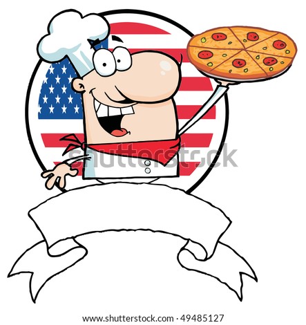 pizza clip art. Holds Up Pizza In Front Of