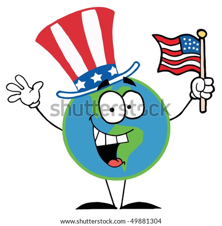 Cartoon Us Flag