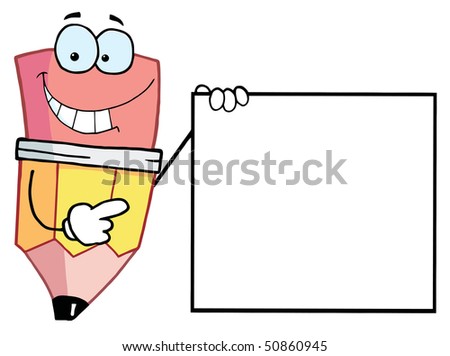 funny cartoon characters to draw. stock vector : Pencil Cartoon