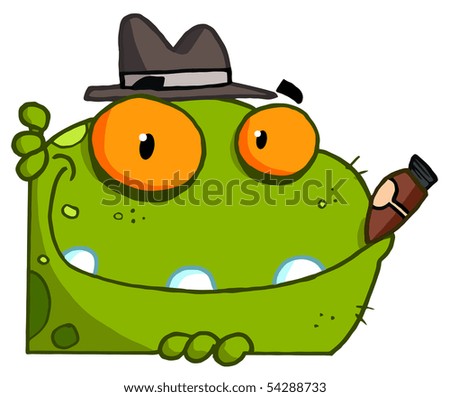 Asian Frog Cartoon