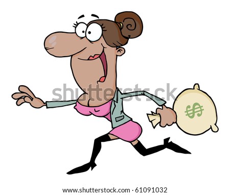 money bags clip art. Running With The Money Bag