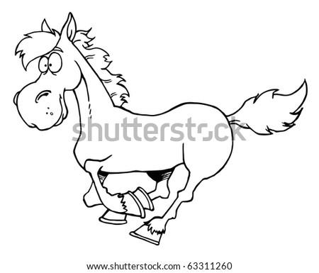 cartoon horse tail