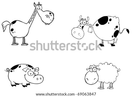 Cartoon Farm Characters