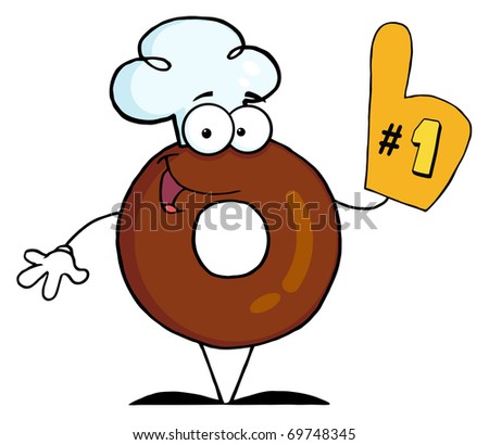 Cartoon Donut Man