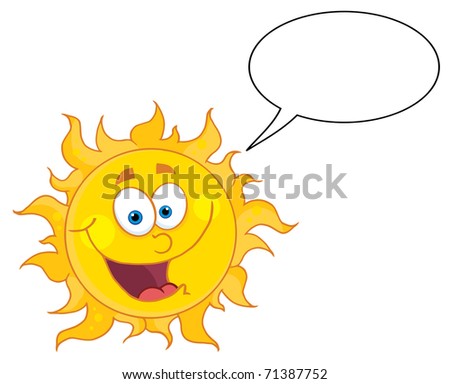 happy cartoon sunshine. stock vector : Happy Sun