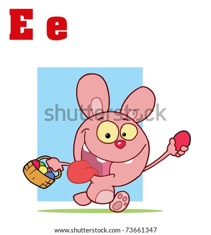 easter bunny pictures funny. Alphabet-Easter Bunny With