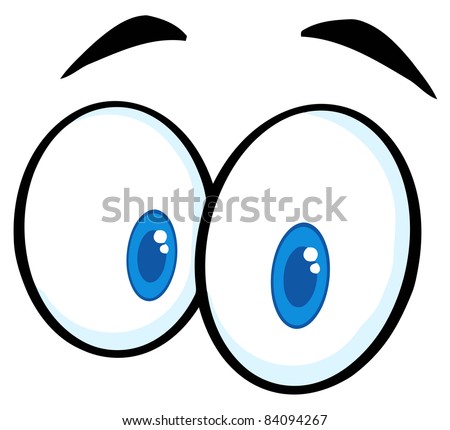 cartoon flirty eyes
