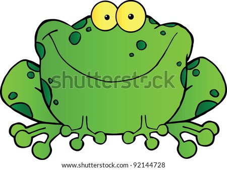 Asian Frog Cartoon