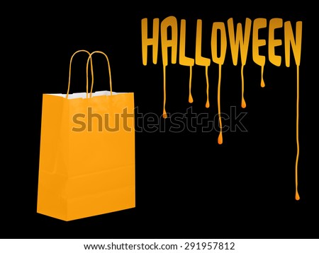 Halloween shopping background,