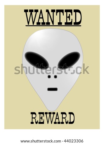 Alien wanted poster
