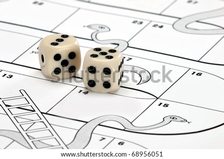 Snakes and ladders - business risk / reward concept