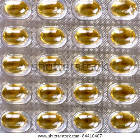Fish oil capsules - health supplement detail