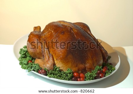 Oven Baked Turkey on Platter