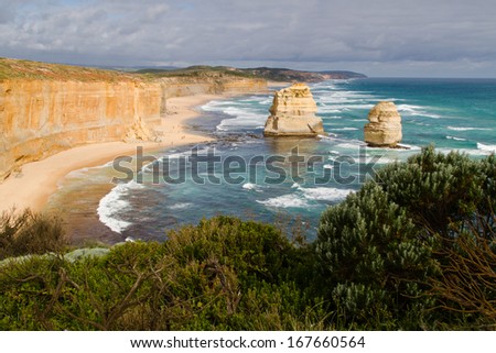 Twelve Apostles, famous landmark along the Great Ocean Road, Victoria, Australia
