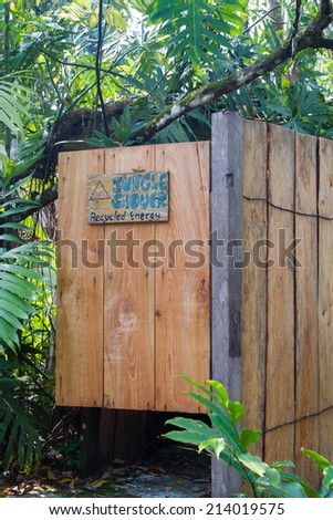 Jungle shower in Guatemala, Central America