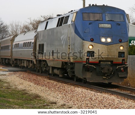 Passenger Train in Rural America