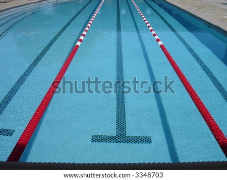 Olympic Swimming Pool with Competition Lanes