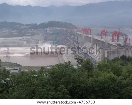 Three Gorges Dam, China, on the Yangtze River