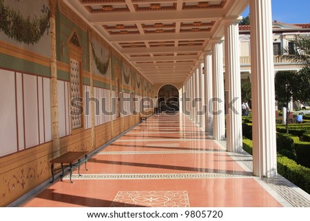 Attractive Outdoor hallway in an Italian Villa