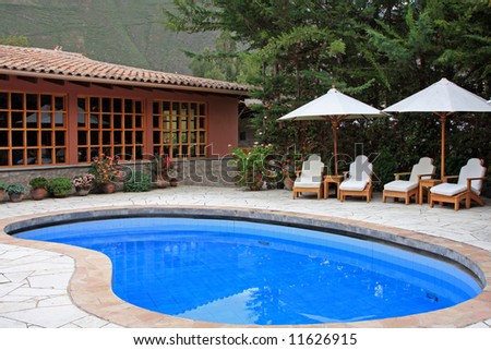 Upscale resort and spa in South America, south of Cusco, Peru