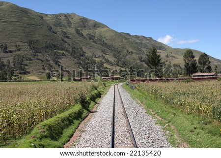 Train travel in Peru, enroute to Machu Picchu