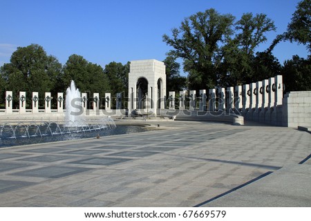 Beautiful World War II Memorial in Washington, DC
