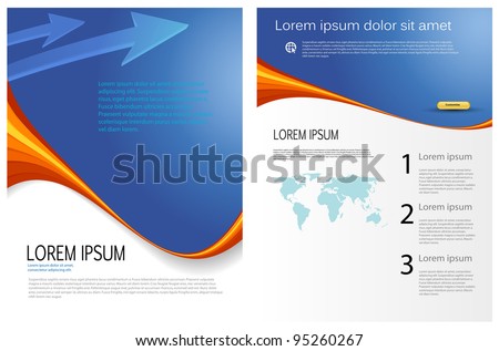 Poster Templates Free on Business Marketing Brochure  Poster Template   95260267   Shutterstock
