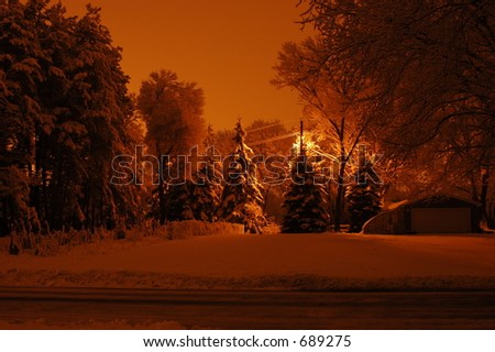 Winter scene in Minnesota