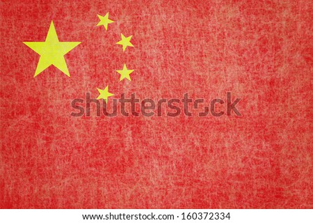 Grunge China Flag