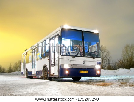 Ufa, Russia - December 17, 2010: Nefaz 5299 City Bus Of The Bashavtotrans Bus Company At City Street.