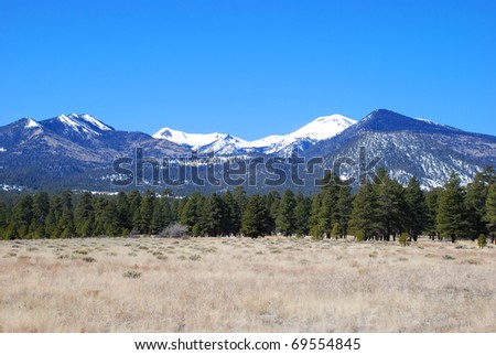 stock photo : San Francisco Peaks near Flagstaff, Arizona