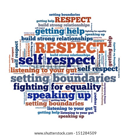 Respect Concept in word collage