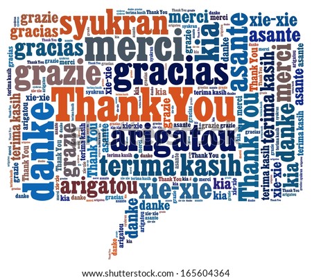 Thank You In Word Collage