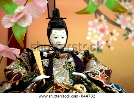 Japanese Traditional Doll, known as hina doll