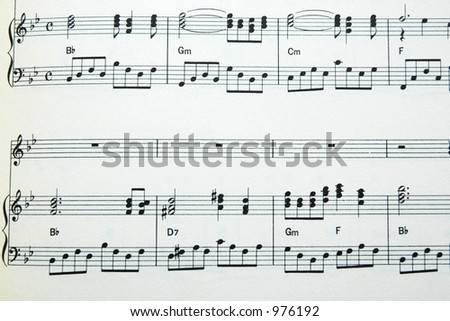 Music Sheet with paper texture