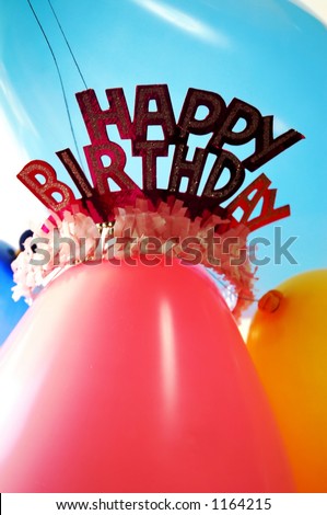 stock photo : Birthday party background