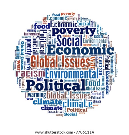 Global Issues In Word Collage Stock Photo 97061114 : Shutterstock