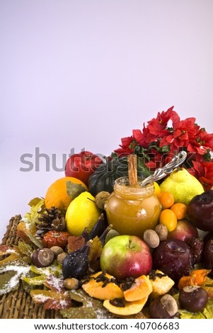 Assorted Holiday Fruit\
A bountiful display of colorful fruit.