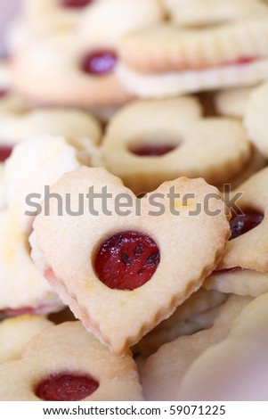 stock photo Shortbread cookies traditional Czech Christmas and wedding