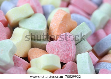 Candy Hearts Background