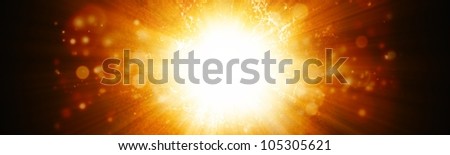 Abstract wide background - big explosion