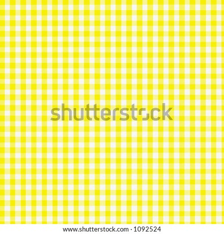 Yellow Checkered Fabric