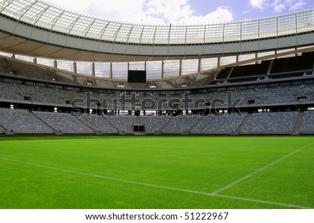 CAPETOWN - MARCH 27: Newly completed Green Point Stadium on March 27, 2010 in Capetown, South Africa. The 66,605 seat stadium will host 6 matches, a quarter final and a semi final in the 2010 FIFA World Cup.