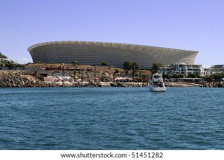 CAPETOWN, SOUTH AFRICA - MARCH 27: Newly completed Green Point Stadium March 27, 2010. The 66,605 seat stadium will host 6 matches, a quarter final and a semi final in the 2010 FIFA World Cup.